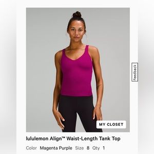 Lululemon align tank top